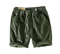 Pantaloncini estivi in cotone leggero per uomo pantaloncini cargo in velluto a coste eleganti casual sport coulisse pantaloni da jogging estivi con tasche elastico in vita vita media rilassati