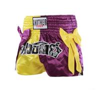 Pantaloncini fitness unisex design dinamico ideali per tutte le esigenze di allenamento in MMA o Muay Thai (XL giallo viola)
