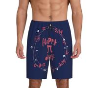 Pantaloncini Funny Pi Day Spiral Pi Math 3.14 Costume Uomo Mare Impermeabili Calzoncini da Bagno Vintage Pantaloncini da Bagno per All'Aperto Spiaggia Piscina XL
