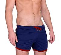 Pantaloncini grigi sportivi solidi da uomo Brace Beach Color ad asciugatura rapida pantaloni da uomo, Blu marino, M