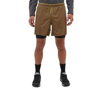Pantaloncini HAGLOFS L.I.M Tempo Trail 2-in-1 da uomo (marrone tek/nero) S