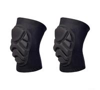 Pantaloncini imbottiti con protezione per i fianchi da sci, con cuscino in EVA, per snowboard e pattinaggio su ghiaccio, prevenzione delle cadute, abbigliamento di sicurezza unisex nero (ginocchiere M
