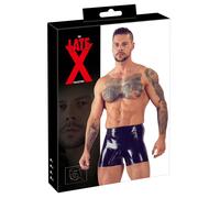 Pantaloncini in lattice nero LATE X con tasche per pene e testicoli L