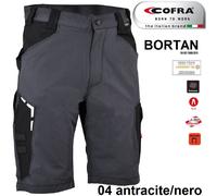 Pantaloncini lavoro bermuda softshel COFRA modello BORTAN edilizia industria +