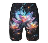 Pantaloncini Lotus Flowers Nature Tranquility And Spiritual Abstract M