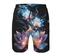 Pantaloncini Lotus Flowers Tranquility And Spiritual Nature Abstract M