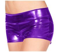 Pantaloncini metallizzati per rave e danza, imitazione con diverse opzioni | Progettato con la forma raffigurata. Adatto per l'uso quotidiano e per la rotazione del guardaroba. Disponibile nelle