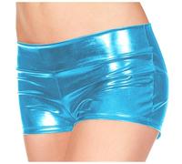 Pantaloncini metallizzati per rave e danza, imitazione con diverse opzioni | Progettato con la forma raffigurata. Adatto per l'uso quotidiano e per la rotazione del guardaroba. Disponibile nelle