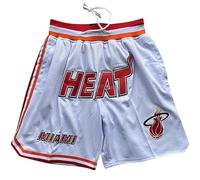 Pantaloncini Miami Heat City Edition da Uomo, Pantaloncini Estivi, per Uomo, Outdoor, Uniforme, con Tasche, Asciugatura Rapida, Pantaloncini alla Moda per il Basket, Colore: arancione., M