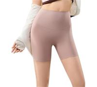 Pantaloncini modellanti a compressione a forma di stayshaping, modellante a vita alta da donna, senza cuciture, per il controllo della pancia, più sottile, Pelle, XXL