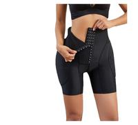 Pantaloncini Modellanti a Vita Alta for Donna con Imbottiture Rimovibili - Intimo Modellante for Il Sollevamento dei Glutei e Il Controllo della Pancia(Black,S)