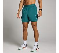 Pantaloncini MP uomo hybrid leggeri 2 in 1 da 5 - Verde acqua intenso - S