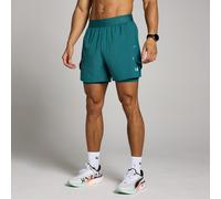 Pantaloncini MP uomo hybrid leggeri 2 in 1 da 5 - Verde acqua intenso - XS