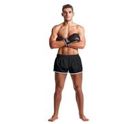 Pantaloncini Muay Thai personalizzati, abbigliamento da combattimento personalizzato, abbigliamento sportivo personalizzato a doppio strato ad asciugatura rapida con testo/logo, pantaloncini casual