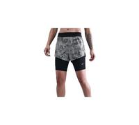 Pantaloncini nike swift 2 in 1 argento da donna