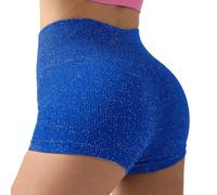 Pantaloncini Palestra donna argento marrone neri nere bianchi rossi blu rosso rosa Invisible Scrunch Butt Lifting Gym Training Leggins Vita Alta Yoga Short senza cuciture Booty Biker Shorts xxs xxl s