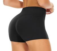 Pantaloncini Palestra Donna da Ciclismo a Vita Alta, Pantaloncini Donna Estivi Controllo della Pancia Pantaloncini Hot Pants, per Yoga Palestra Ciclismo Sport Corsa Allenamento