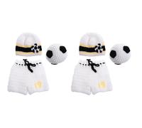 Pantaloncini per maglieria a mano Cappello e costume da calcio per neonati Kit