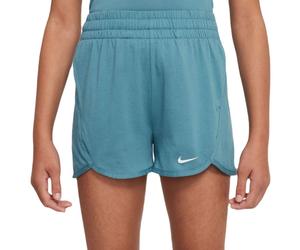 Pantaloncini per ragazze Nike Dri-Fit Breezy High-Waisted Training - mineral teal/white - Turchese (XL)