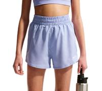Pantaloncini per ragazze Nike Kids Dri-Fit One High-Waisted Woven Training - light thistle/white - Viola (XS)