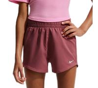 Pantaloncini per ragazze Nike Kids Dri-Fit One High-Waisted Woven Training - pink smoke/white - Rosa (M)