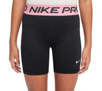 Pantaloncini per ragazze Nike Kids Pro Dri-Fit 5" - black/med soft pink/white - Nero (M)