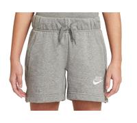 Pantaloncini per ragazze Nike Sportswear Club FT 5 - carbon heather/white - Grigio (XL)