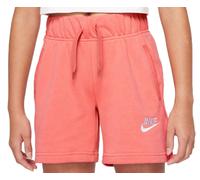 Pantaloncini per ragazze Nike Sportswear Club FT 5 Short G - pink salt/white - Rosa (XL)