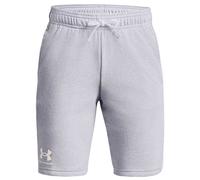 Pantaloncini per ragazzi Under Armour Boys' UA Rival Terry Shorts - mod gray light heather/white - Grigio (XL)
