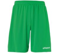 uhlsport Performance Shorts Uomo Pantaloncini Sportivi Calcio Fitness Escursionismo Ciclismo Pantaloni Corti Pantaloni Corsa Estati 100% Poliestere Riciclato Verde Bianco - Taglia 152