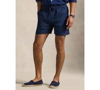Pantaloncini Polo prepster in lino 15 cm Blu S Tinta unita