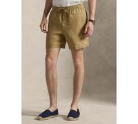 Pantaloncini Polo prepster in lino 15 cm Marrone L Tinta unita
