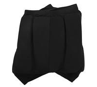 Pantaloncini protettivi in nylon eva pantaloni corti resistenti al calore per la protezione da sci. (Nero)