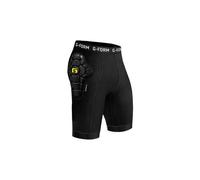 G-Form Ex-1 Fodera Corta per Bicicletta - Pantaloncini Imbottiti a Compressione per Uomo - Pantaloncini Protettivi per BMX e Snowboard - Nero/Giallo, Giovane Grande/X-Large