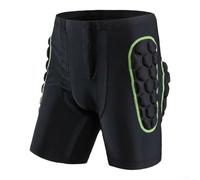 Pantaloncini protettivi per sci, pattinaggio su ghiaccio, snowboard e downhill (colore verde)