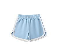 Pantaloncini Ragazza,da Calcio e Basket per Bambini, in Cotone, per Palestra, Atletica, Corsa, Sport, Ragazzi e Ragazze, Casual, Pantaloni Corti Pantaloni Ragazza Felpati (Light Blue, 9-10 Years).