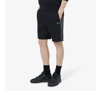 Pantaloncini regular fit in felpa color-block Nero M Tinta unita