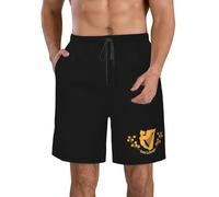 Pantaloncini Saint Patrick's Battalion Calzoncini da Bagno Cintura Elastica Costume Uomo Mare Casual Pantaloncino per Piscina Spiaggia All'Aperto S