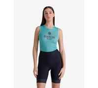 Santini Bianchi Milano Classic 2025 Bib Shorts Blu S Donna