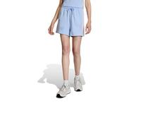 adidas Femme Essentials 3-Stripes Cotton Shorts, Glow Blue/Clear Pink, XS