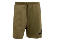 adidas Uomo Essentials Big Logo Single Jersey Short, Olive Strata/Black, M