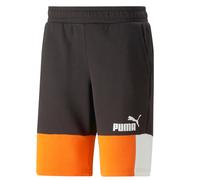 Pantaloncini Shorts UOMO Puma Nero Arancio Bermuda Essentials ColorBlock