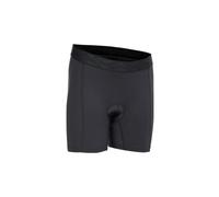 Pantaloncini skinny neri a maniche corte in ioni da donna