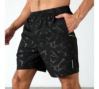 Pantaloncini sportivi da uomo con stampa all-over, vita elastica e tasche L,M,S,XL,XXLGeometricoTessuto