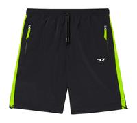 Pantaloncini sportivi Diesel da uomo neri in nylon XS