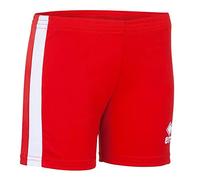 Pantaloncini sportivi (extra corti) · - Pantaloni da donna con design di strisce a contrasto, rouge/blanc, L