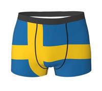 Pantaloncini Stampa della Bandiera Svedese Confortevoli Intimo Maschile Anallergiche Mutande Uomo Boxer per Sport attività Commerciale Sport M