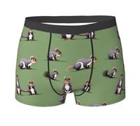 Pantaloncini Stampa di Scoiattolo Rosso Elasticizzato Boxer da Uomo Intimo Traspiranti Mutande Uomo Boxer per All'Aperto Uso Quotidiano attività Commerciale L