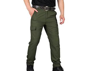 Pantaloncini tattici impermeabili da uomo, pantaloni da tempo libero con tasche laterali, pantaloni da caccia, asciugatura rapida, pantaloni da tempo libero elasticizzati, pantaloni da lavoro leggeri