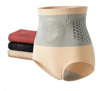 Pantaloncini Termogenici Modellanti Brucia Grassi, Pantaloncini for Dimagrire, Generazione di Calore E Funzione di Sudorazione, Elasticità for La Corsa Yoga E La Palestra(Skin Tone,3XL)